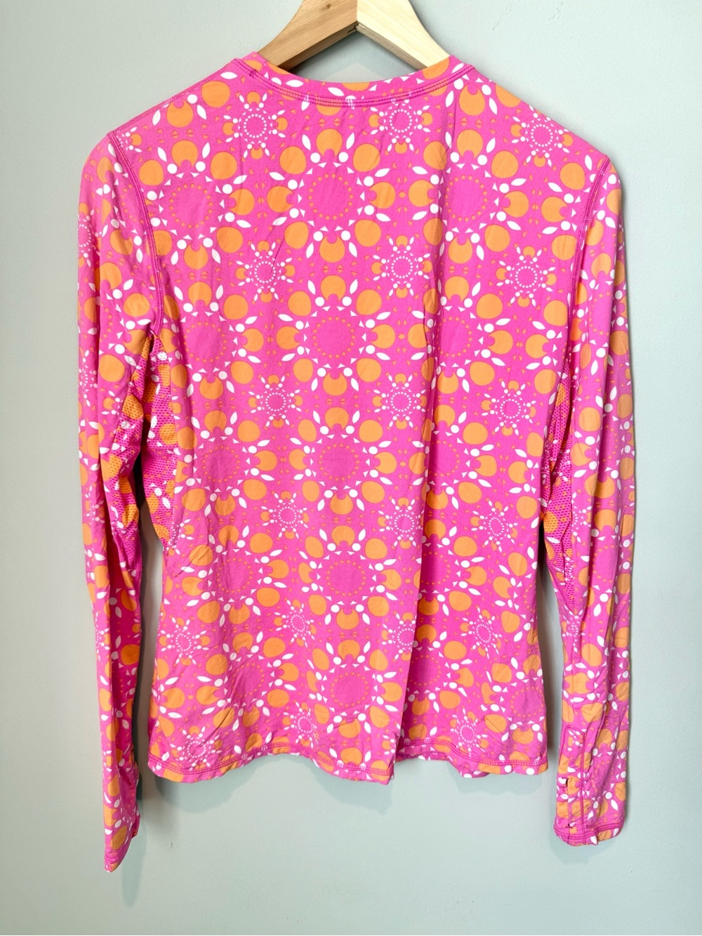 Pink & Orange Long Sleeve Sun Protection UPF 50+ Performance Tee - Picture 2 of 2